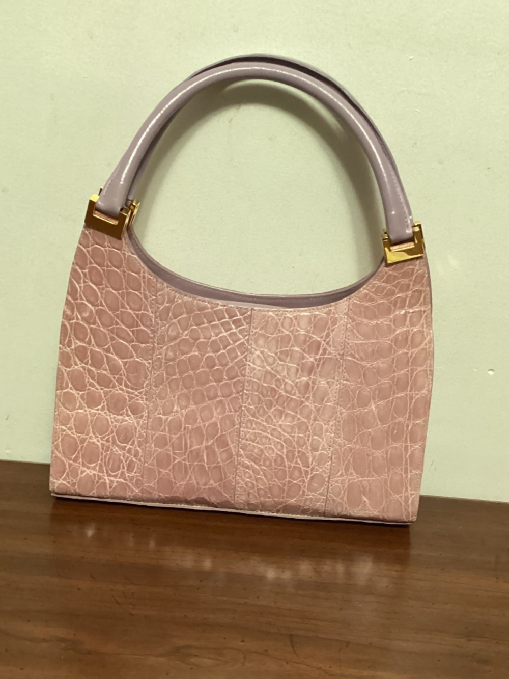 Stuart Weitzman small hobo hand held leather bag classy,feminine 80’s